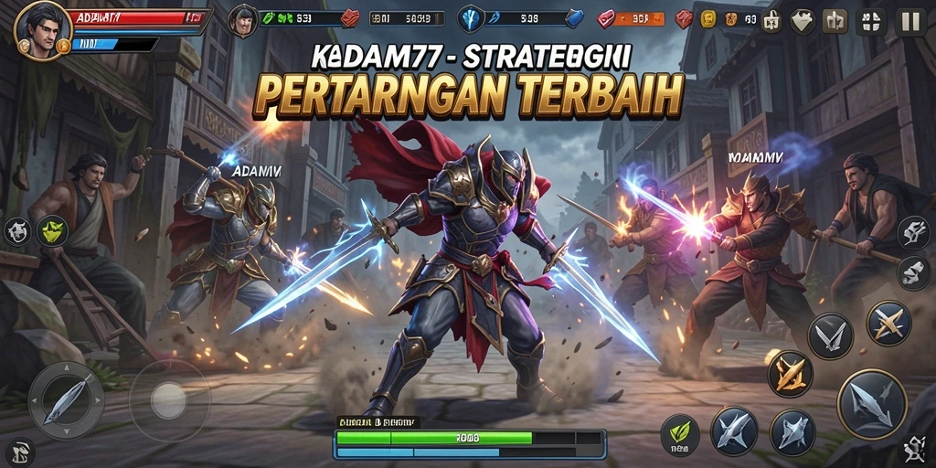 Tampilan gameplay ADAM77 yang menegangkan dan penuh strategi.