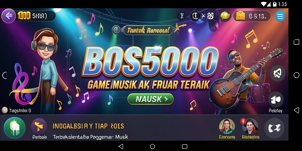 Tampilan gameplay menarik dan interaktif dari BOS5000.