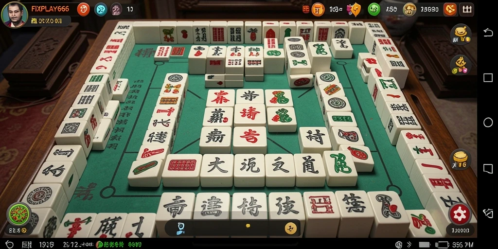 Screenshot game FIXPLAY666 menampilkan gameplay Mahjong yang mengasyikkan.