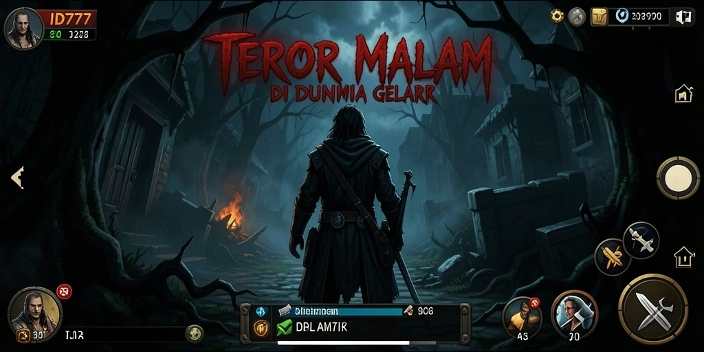 Tangkapan layar ID777 menampilkan momen menegangkan dalam gameplay Horror.