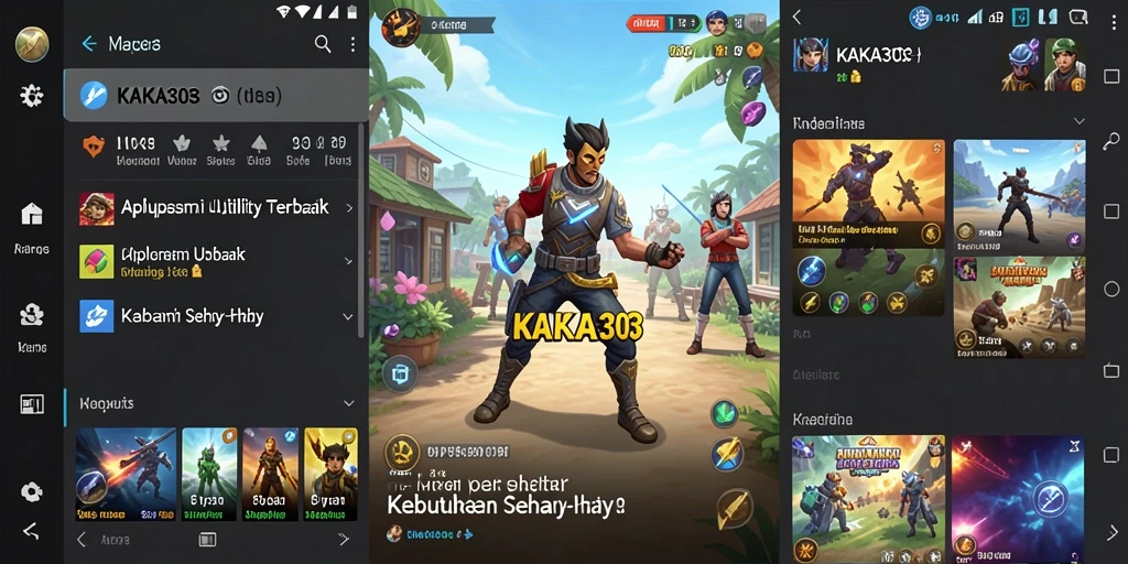 Tampilan antarmuka KAKA303 yang sederhana dan fungsional.