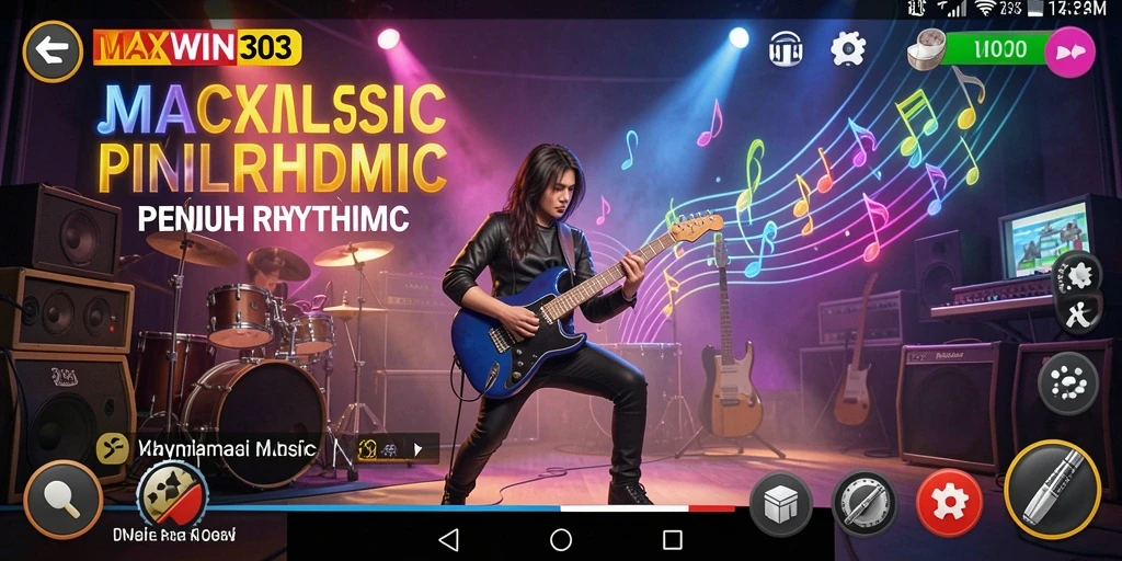 Tangkapan layar utama menunjukkan gameplay penuh ritme di MAXWIN303.