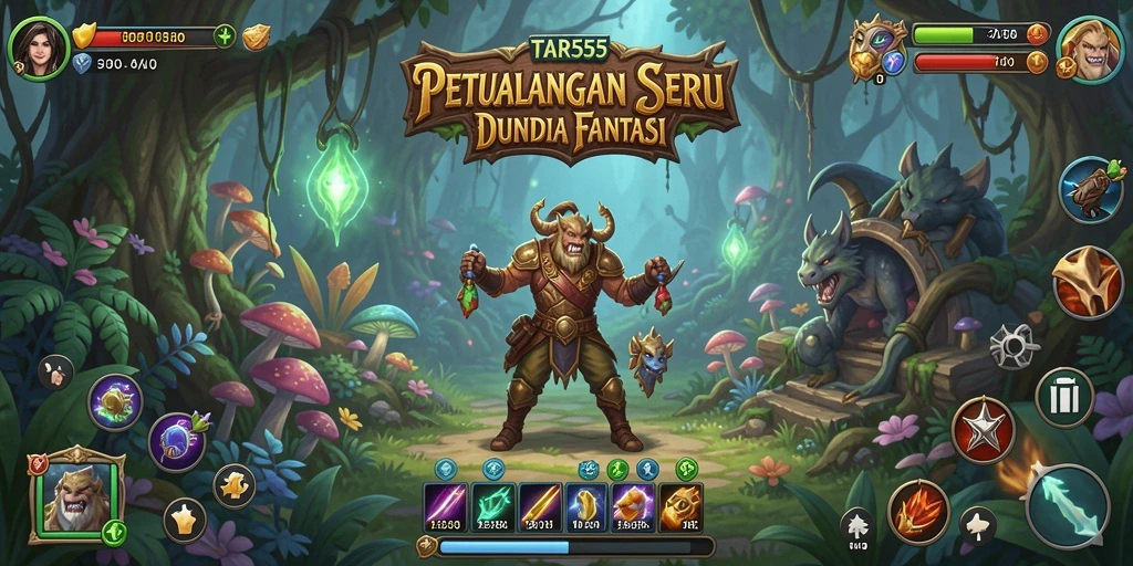 Tangkapan layar TAR555 menampilkan aksi seru dalam petualangan.